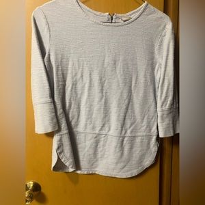 Heavy weighted Merona top with zipper detail in back